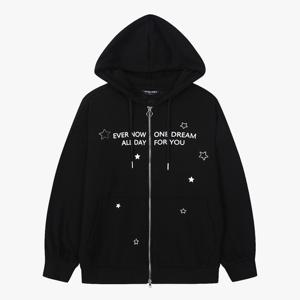 [더데이걸]스타 장식 그래픽 후드집업TGJM25T04