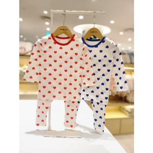 [오가닉맘] 유아 하트 긴소내의 2종세트 (MLSP9B09S)