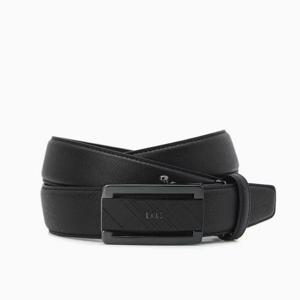 [닥스핸드백] 블랙 체크패턴 음각 무광버클자동벨트 DBBE6E089BK