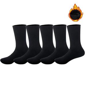 마마로 방한 따뜻한 두꺼운 보온 통파일 겨울 국산 군인 양말 장목 5족