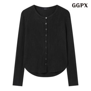 GGPX 골지 버튼업 라운드 슬림핏 니트 가디건 (GPDCK044D)