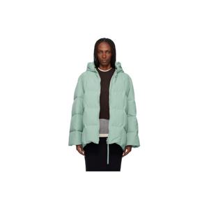 질샌더 패딩 그린 퀼팅 다운 재킷 252249F061002