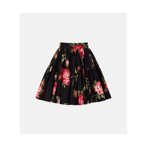 돌체앤가바나 플로럴 코튼 미니스커트 P01122843