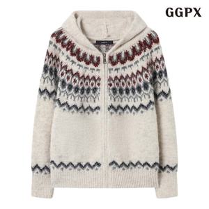 GGPX 빈티지 후드 노르딕 집업 니트 가디건 (GPDCK045D)