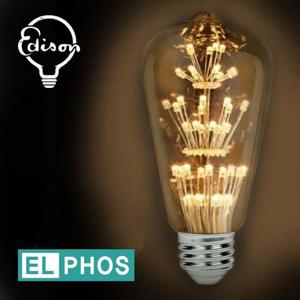 엘포스LED ST64 눈꽃 애디슨전구 인테리어 카페 다마