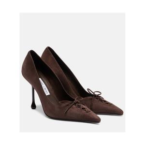 지미추 Scarlett 95 스웨이드 펌프스 P01125067