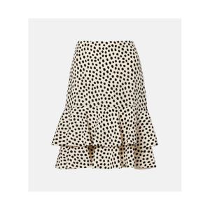 끌로에 폴카 도트 티어드 실크 미니스커트 P01130712