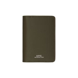 아페쎄 카드지갑 카키 스테판 카드 지갑 261252M163001
