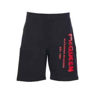 알렉산더 맥퀸 숏팬츠 688717QTAAB0509 Black