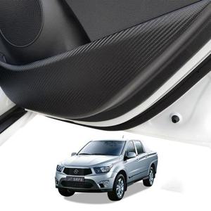 코란도스포츠 카본 도어커버 스크래치방지몰딩