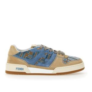 펜디 스웨이드 앤 텍스타일 로우탑 스니커즈 8E8625 AOTHF1R7S