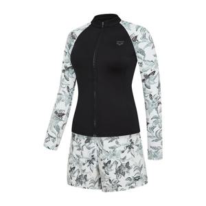 아레나]플로라 레귤러핏 집업 래쉬가드 세트A6BL1PS04BLK-MN