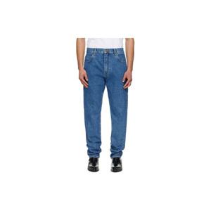 발망 청바지 블루 스트레이트 핏 데님 진 261251M186007