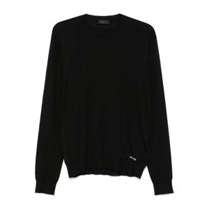 프라다 실크 자카드 로고 크루넥 스웨터 UMB92716AI F0002