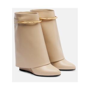 지방시 Shark 레더 미드 카프 부츠 P01128254