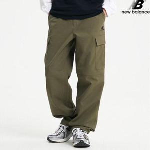 뉴발란스 NBNTD31803-KH 에센셜 카고 와이드 팬츠 루즈핏 남녀공용 트레이닝 긴바지