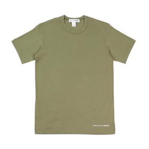 꼼데가르송 로고 반팔 카키 티셔츠 FM-T020 3
