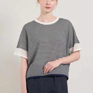 [올앤선드리]오버핏 스트라이프 니트 풀오버 A5M5K341