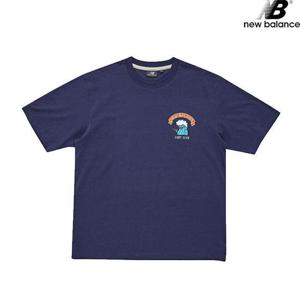 뉴발란스 NBNEC2L233-NA NB X GRAPIN 파도군 반팔티 남녀공용 반팔티 티셔츠