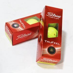 타이틀리스트 트루필 TRUFEEL 6구 골프공 엘로우 고급케이스