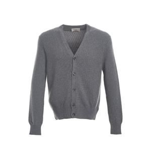 [아미] 스몰 하트 로고 스웨터 가디건 HKC127005_055_GRAY