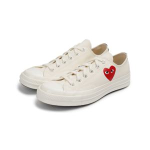 꼼데가르송 컨버스 척테일러 스몰 레드 하트 로우탑 베이지 AZK128001-BG