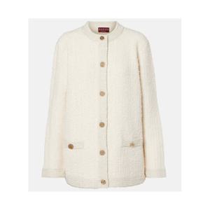 구찌 울 블렌드 라메 부클레 카디건  P01119153