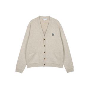 메종키츠네 폭스 헤드 밀라노 램스울 가디건 탄 베이지 PM00510KT1180-0335