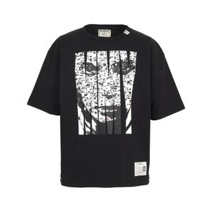 메종미하라야스히로 X MASSES 남성 반팔티셔츠  C15TS042 BLACK