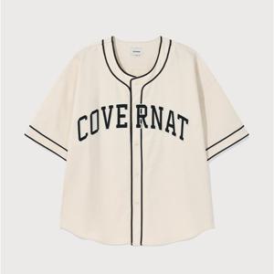 커버낫 공용 아치로고 베이스볼 하프 셔츠 B1 CO2502SS62 IV