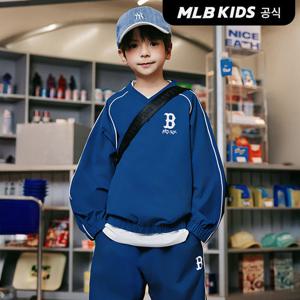 [MLB키즈 공식]26SS 스트릿 베이직 우븐 맨투맨 3 세트 BOS (Navy)7AS2B0161-43NYS