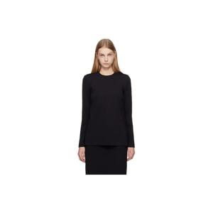 막스마라 티셔츠 블랙 뉴트로 탑 261118F110000