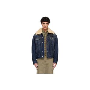 디스퀘어드2 청자켓 네이비 에비에이터 데님 재킷 252148M177000