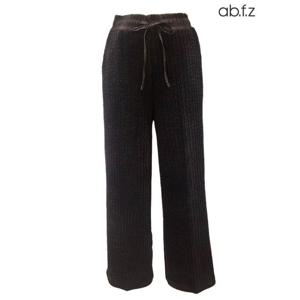 [에이비에프지]패턴 코듀로이 포인트 밴딩 와이드 팬츠 APA1ZP31A