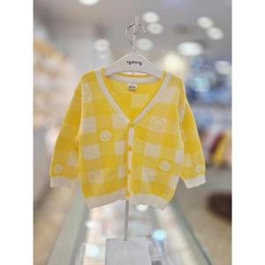 아가방 세이브존03 아가방 스마일 체크 니트 가디건 AQ01T131411A