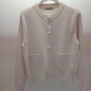 Destijl HC06 크롭 깔끔한 주머니 싸개단추 니트티형 라운드 니트 가디건 D2611cd01LB