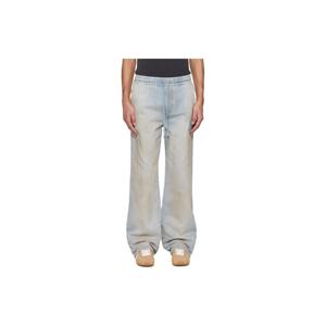 아미리 청바지 블루 릴랙스 배기 데님 진 261886M186020