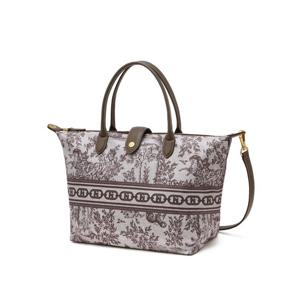 [H.Toile] 시그니처 H 뜨왈 브라운 토트겸 숄더백 M HIBA6E641W2