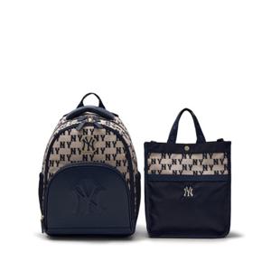 MLB 키즈 클래식 모노그램 책가방 세트 NY A5 7ABKMD55N 50NYD