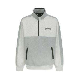 [하이드로겐] 유니 데일리 기모 그래픽 반집업 맨투맨 H31D4FM305