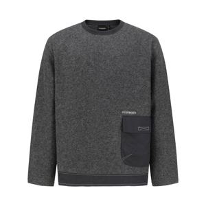 [하이드로겐] 유니 포켓 롱슬리브 울 티셔츠 H31D4TR209