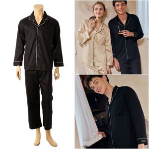 [솔브] 면60수 사틴 솔리드 남성파자마 SPA2530M