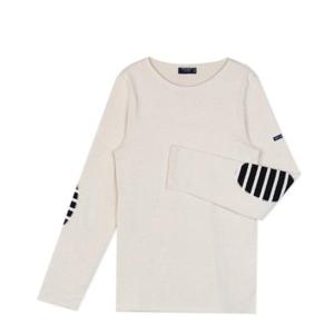 25FW 세인트제임스 긴팔 티셔츠 084412 ECRU NAVY DOM