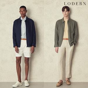 [로던]남성 프렌치 린넨100 블루종 점퍼(HLSMCUV107P)