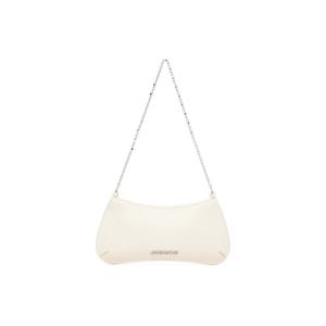 쟈크뮈스 숄더백 오프 화이트 라 크루아제르 더 스몰 비주 체인 숄더백 261553F048024
