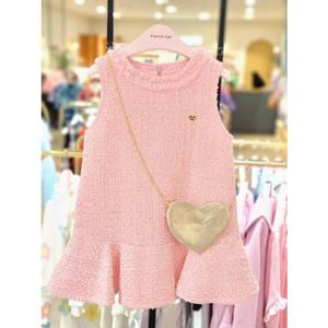 핑크 트위드 원피스 (Q51DKO170S)