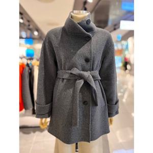 ab.fz 울91 하이넥 벨티드 핸드메이드 하프코트 (ABXA1QJ04A) US