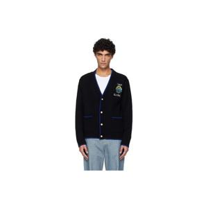 카사블랑카 가디건 블랙 플레이밍 테니스 볼 가디건 261195M200000