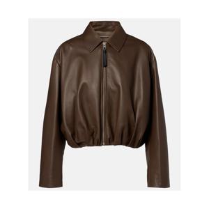 로에베 드레이프 레더 재킷 P01118197