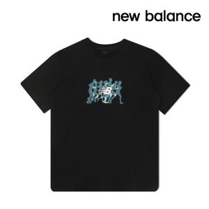 뉴발란스 반팔티셔츠 러너 티셔츠 여성 블랙 WT61S9R6-BK